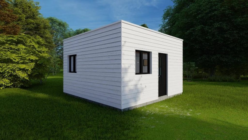 Casa prefabricada Standar de madera 25m2 Estudio cubierta plana