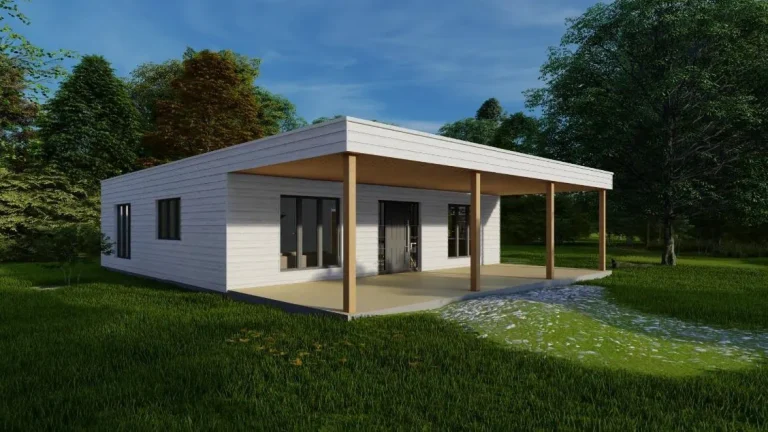 Casa prefabricada Standar de madera 100m2 cubierta plana