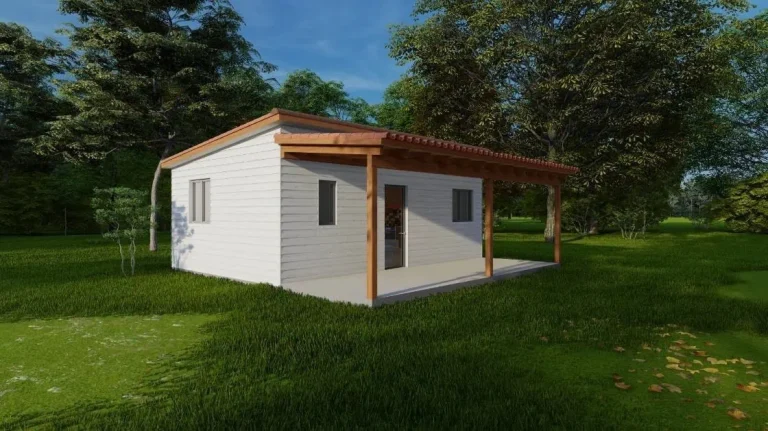 Casa prefabricada Standar de madera 38m2 cubierta una agua